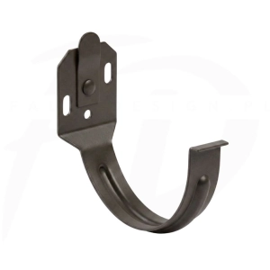 Hak doczołowy z płaskownika stalowy ⌀ 130 firmy KROP kolor ciemny brąz